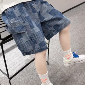 Boys' Light Wash Distressed Denim Shorts