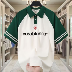 Men's T-shirt with Casablanca lettering pattern